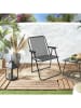 Garden Spirit Klapstoel "Pilante" antraciet - (B)51 x (H)75 x (D)60 cm