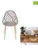 Garden Spirit 4-delige set: stoelen "Alamade" taupe - (B)52,3 x (H)86,5 x (D)49 cm