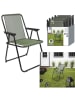 Garden Spirit Klappstuhl ''Pliante'' in Khaki - (B)51 x (H)75 x (T)60 cm
