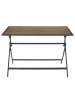 Garden Spirit Gartentisch in Hellbraun/ Schwarz - (B)110 x (H)71 x (T)70 cm