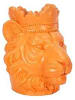 Garden Spirit Pflanzenhalter "Lion" in Orange - (B)30 x (H)35 x (T)29 cm