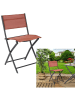 Garden Spirit Klappstuhl ''Elba'' in Terrakotta - (B)50 x (H)80 x (T)46 cm