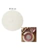 Garden Spirit 4-delige set: placemats crème - Ø 34 cm