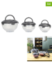 Garden Spirit 3er-Set: Frischhaltedosen in Grau - 5,8 l