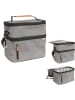 COOK CONCEPT Torba w kolorze szarym na lunch - 26,7 x 27,9 x 17,8 cm