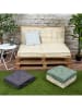 Garden Spirit Palettenauflage in Creme - (B)120 x (H)10 x (T)40 cm