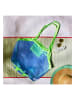 Garden Spirit Strandtasche in Blau/ Grün - (B)45 x (H)45 x (T)26 cm