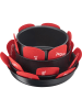Tefal 4-delige set: panonderzetters rood - Ø 38 cm