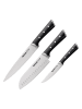 Tefal 3tlg. Messer-Set "Ice Force" in Silber/ Schwarz