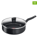 Tefal 2tlg. Set: Schmorpfanne "Easy Cook" in Schwarz - Ø 24 cm