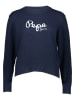 Pepe Jeans Sweter "Intarsia" w kolorze granatowym