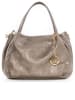 Mia Tomazzi Leren handtas "Vigentino" goudkleurig - (B)26 x (H)20 x (D)14 cm