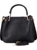 Mia Tomazzi Leder-Henkeltasche "Garda" in Schwarz - (B)26 x (H)21 x (T)13 cm