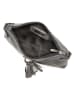 Mia Tomazzi Leren schoudertas antraciet - (B)23 x (H)16 x (D)2 cm