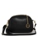Mia Tomazzi Leren schoudertas "Gradisca" zwart - (B)22,5 x (H)16 x (D)7 cm