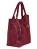 Mia Tomazzi Leder-Schultertasche "Liberazione" in Bordeaux - (B)30 x (H)35 x (T)18 cm
