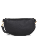 Mia Tomazzi Leder-Brustbeutel "Perugino" in Schwarz - (B)23 x (H)13 x (T)2 cm