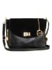 Mia Tomazzi Leren schoudertas "Marostica" zwart - (B)26 x (H)21 x (D)10 cm