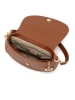 Mia Tomazzi Leren schoudertas "Eschilo" lichtbruin - (B)23 x (H)19 x (D)8 cm