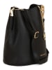 Mia Tomazzi Leder-Umhängetasche in Schwarz - (B)20 x (H)23 x (T)14 cm