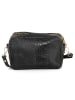 Mia Tomazzi Leder-Umhängetasche in Schwarz - (B)21 x (H)14 x (T)8 cm