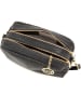 Mia Tomazzi Leder-Umhängetasche in Schwarz - (B)21 x (H)14 x (T)8 cm