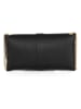 Mia Tomazzi Leren schoudertas "Astura" zwart - (B)24 x (H)13 x (D)6 cm