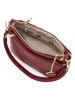 Mia Tomazzi Skórzana torebka "Bardolino" w kolorze bordowym - 25 x 17 x 13 cm