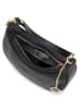 Mia Tomazzi Leder-Schultertasche "Carabelli" in Schwarz - (B)25 x (H)14 x (T)8 cm