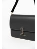 Lia Biassoni Leder-Umhängetasche "Disueri" in Schwarz - (B)22 x (H)19 x (T)7 cm