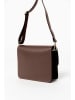 Lia Biassoni Leren schoudertas "Disueri" donkerbruin - (B)22 x (H)19 x (D)7 cm