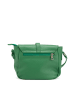 Lia Biassoni Leren schoudertas "Mella" groen - (B)24 x (H)20 x (D)9 cm