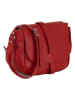 Lia Biassoni Leren schoudertas "Mella" rood - (B)24 x (H)20 x (D)9 cm