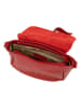 Lia Biassoni Leren schoudertas "Mella" rood - (B)24 x (H)20 x (D)9 cm