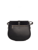 Lia Biassoni Leren schoudertas "Adda" zwart - (B)23 x (H)20 x (D)6 cm