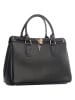 Lia Biassoni Leren handtas "Nure" zwart - (B)36 x (H)28 x (D)18 cm
