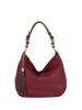 Lia Biassoni Leren schoudertas "Garga" bordeaux - (B)36 x (H)26 x (D)10 cm