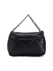 Lia Biassoni Skórzana torebka "Salto" w kolorze czarnym - 30 x 17 x 8 cm