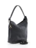 Lia Biassoni Leder-Schultertasche "Vara" in Schwarz - (B)26 x (H)27 x (T)13 cm