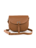 Lia Biassoni Leren schoudertas "Neva" cognackleurig - (B)20 x (H)16 x (D)6 cm