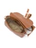 Lia Biassoni Leder-Umhängetasche "Neva" in Cognac - (B)20 x (H)16 x (T)6 cm