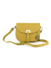 Lia Biassoni Leder-Umhängetasche "Neva" in Gelb - (B)20 x (H)16 x (T)6 cm
