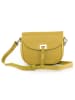 Lia Biassoni Skórzana torebka "Neva" w kolorze żółtym - 20 x 16 x 6 cm