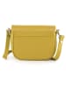 Lia Biassoni Leder-Umhängetasche "Neva" in Gelb - (B)20 x (H)16 x (T)6 cm