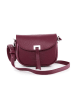 Lia Biassoni Leren schoudertas "Neva" bordeaux - (B)20 x (H)16 x (D)6 cm