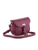 Lia Biassoni Leren schoudertas "Neva" bordeaux - (B)20 x (H)16 x (D)6 cm