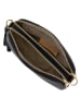 Lia Biassoni Leder-Umhängetasche "Flumendosa" in Schwarz - (B)23 x (H)17 x (T)7 cm