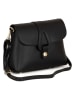 Lia Biassoni Leren schoudertas "Perotto" zwart - (B)25 x (H)19 x (D)9 cm