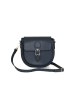 Lia Biassoni Leren schoudertas "Accesa" donkerblauw - (B)24 x (H)18 x (D)12 cm