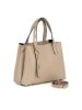 Lia Biassoni Leren handtas "Verney" taupe - (B)28 x (H)21 x (D)12 cm
